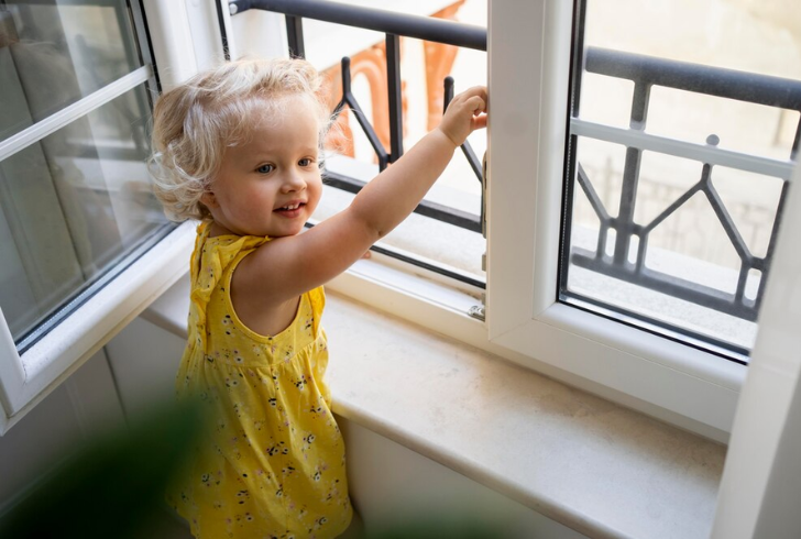 For spring safety tips, avoid leaving kids alone near open windows, especially on upper floors.